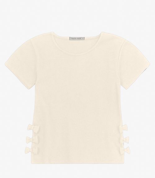 Blusa feminina em Ribana 2x1 Trick Nick Off White