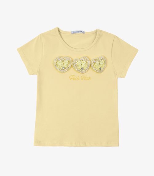 Blusa Infantil Manga Curta Trick Nick Amarelo