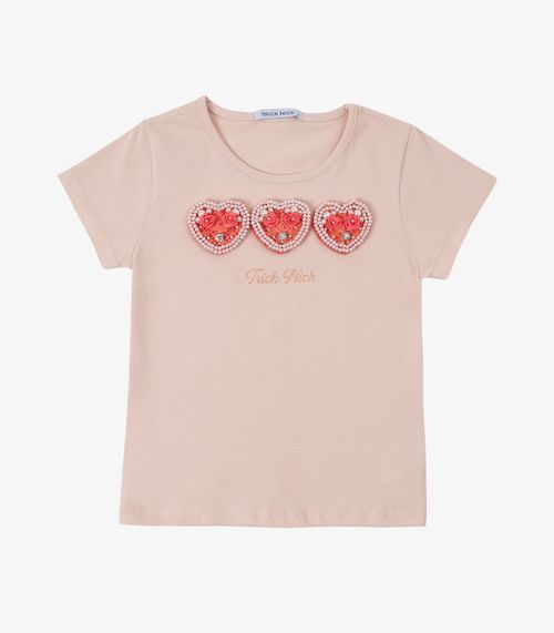 Blusa Infantil Manga Curta Trick Nick Rosa