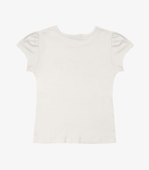 Blusa Infantil Feminina em Cotton Leve Trick Nick Bege