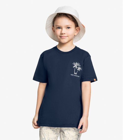 Conjunto Infantil Camiseta Com Bermuda Trick Nick Azul