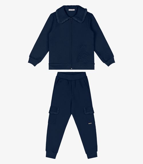 Conjunto Infantil Jaqueta Com Calça Trick Nick Azul