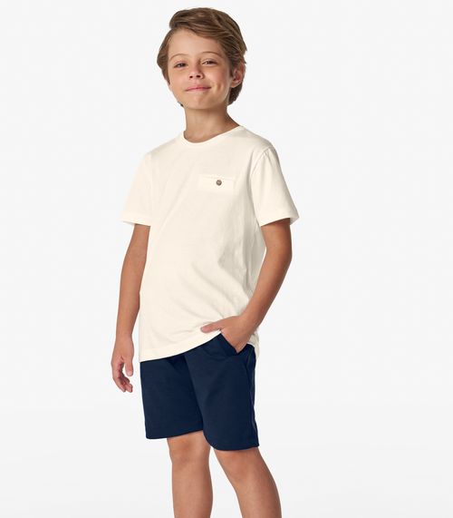 Bermuda Masculina em Piquet Verona Trick Nick Azul Marinho
