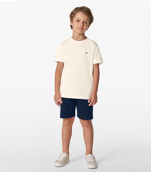 Bermuda Masculina em Piquet Verona Trick Nick Azul Marinho