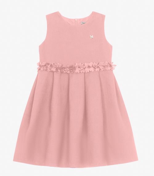 Vestido em Jacquard Maquinetado Trick Nick Rosa