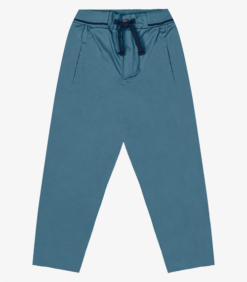 Calça Infantil Masculina Em Sarja Twill Trick Nick Azul