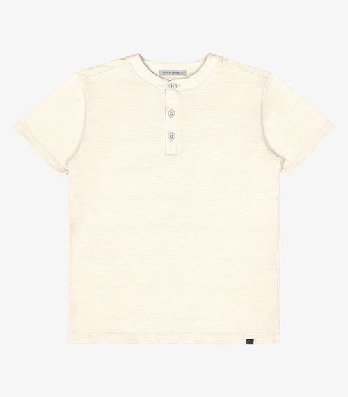 Camiseta Infantil Em Meia Malha Trick Nick Bege