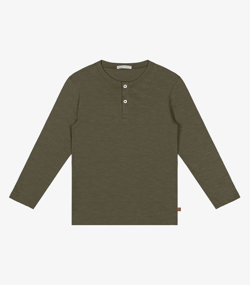 Camiseta Infantil Manga Longa Trick Nick Verde