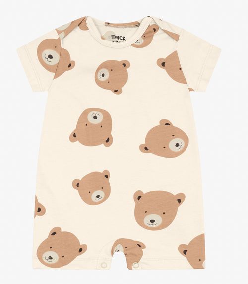 Macaquinho Masculino em Cotton Leve Trick Nick Bege