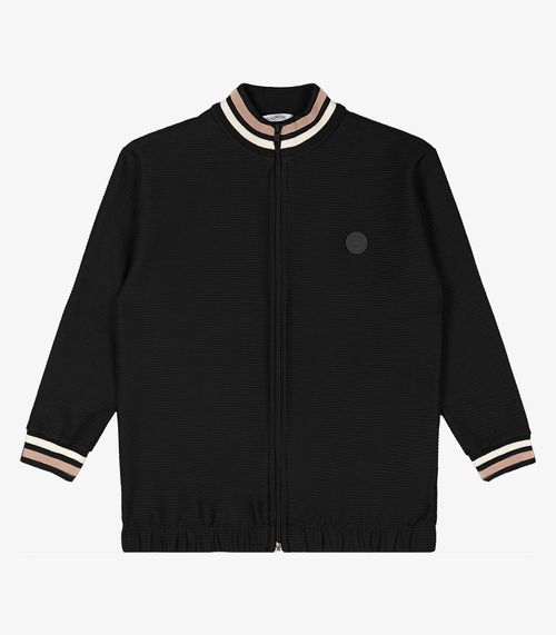 Jaqueta Infantil Masculina Bomber Trick Nick Preto