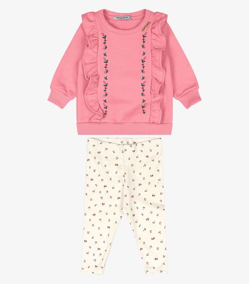 Conjunto Blusão Com Legging Trick Nick Rosa