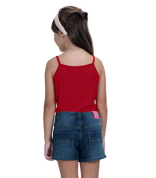 Blusa De Alça Infantil Feminino Trick Nick Vermelho