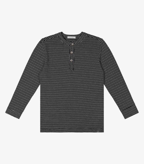 Camiseta Infantil Masculino Manga Longa Trick Nick Preto