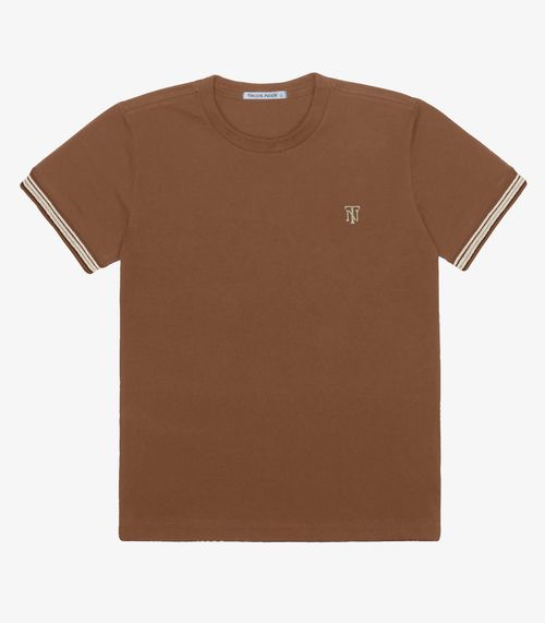 Camiseta Masculina em Cotton Leve Trick Nick Marrom
