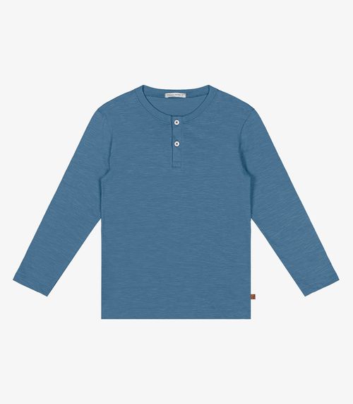 Camiseta Infantil Manga Longa Trick Nick Azul