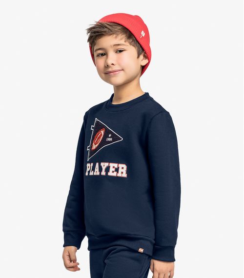 Conjunto Infantil Blusão Com Calça Trick Nick Azul