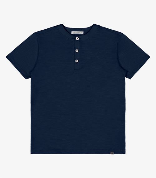 Camiseta Infantil Em Meia Malha Trick Nick Azul