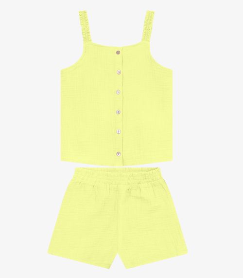 Conjunto Infantil Blusa Com Shorts Trick Nick Verde