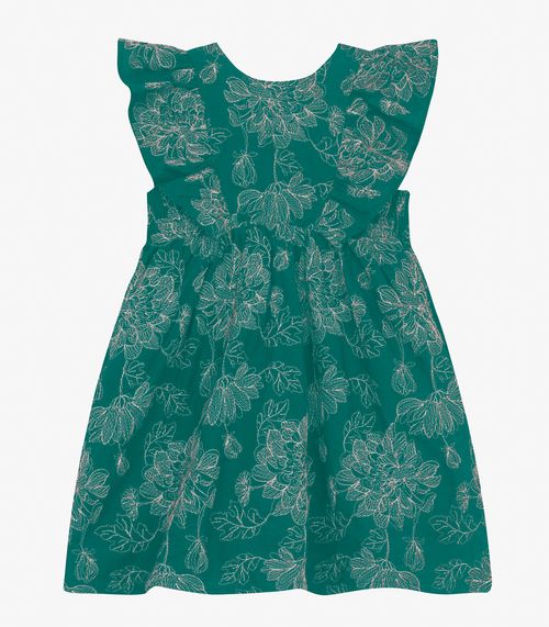 Vestido Infantil Trick Nick Verde