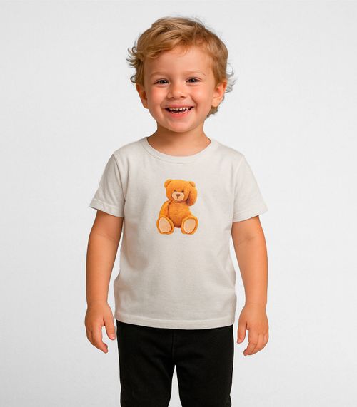 Camiseta Infantil Masculina Trick Nick Bege