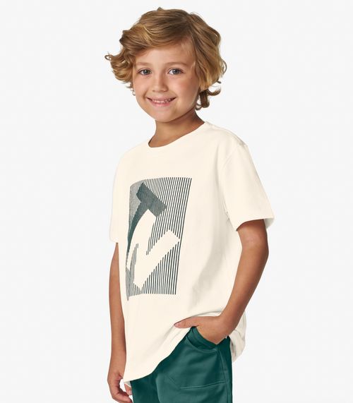 Conjunto Masculino Camiseta com Bermuda Trick Nick Branco