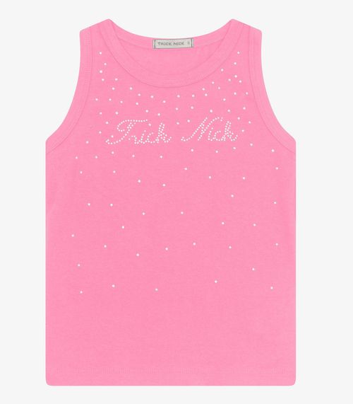 Regata feminina em Cotton Leve Trick Nick Rosa