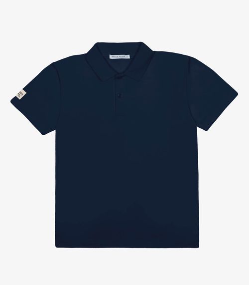 Polo Infantil Cotton Leve Rovi Kids Azul