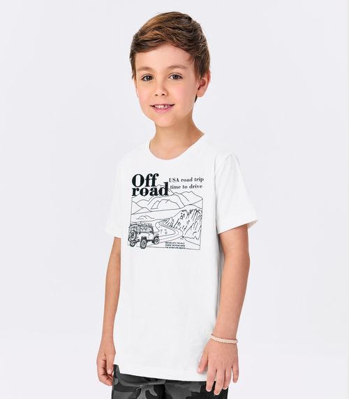 Conjunto Infantil Camiseta Com Bermuda Trick Nick Branco