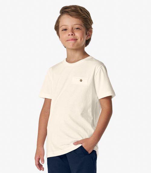 Camiseta Masculina em Meia Malha Trick Nick Off White