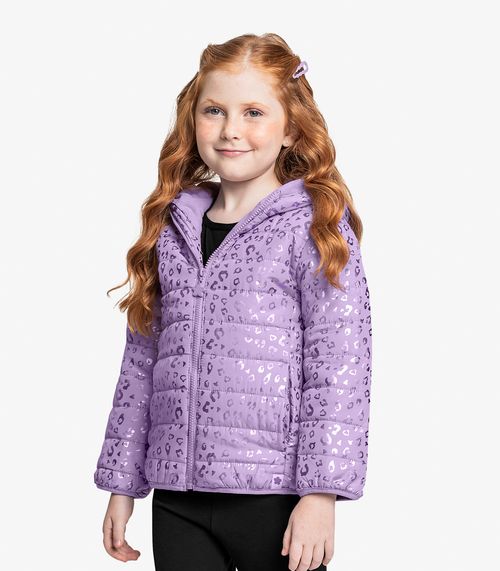 Jaqueta Puffer Infantil Trick Nick Roxo