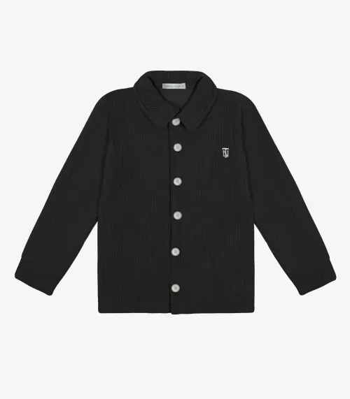 Camisa Infantil Manga Longa Trick Nick Preto