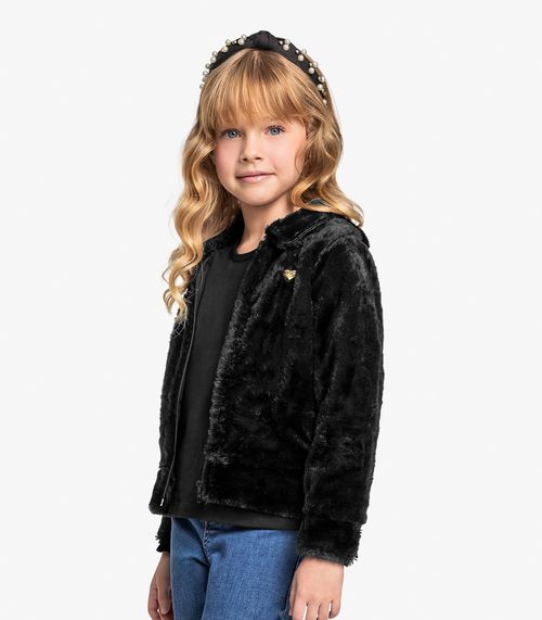 Casaco Infantil Feminino Trick Nick Preto