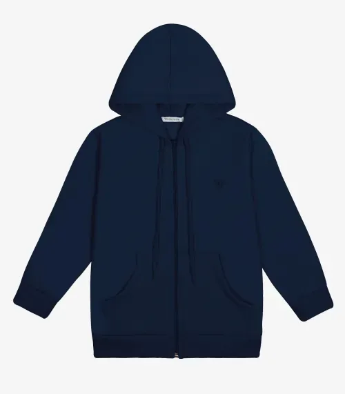 Jaqueta Infantil Com Capuz Trick Nick Azul