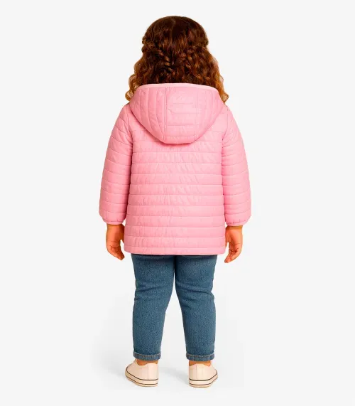 Jaqueta Feminina Puffer Trick Nick Rosa
