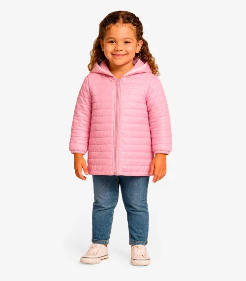 Jaqueta Feminina Puffer Trick Nick Rosa