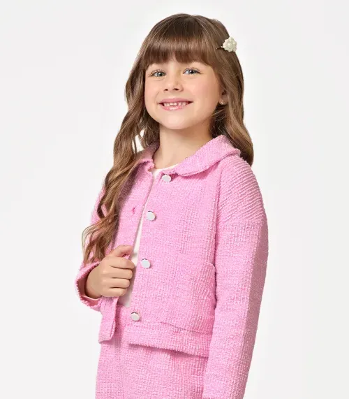 Casaco Infantil Tweed Shine Trick Nick Rosa