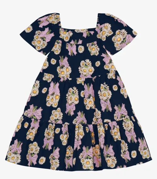 Vestido Infantil Estampado Trick Nick Azul
