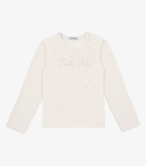 Blusa Manga Longa Trick Nick Bege