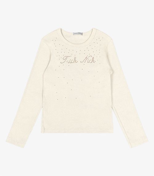 Blusa Manga Longa Trick Nick Bege