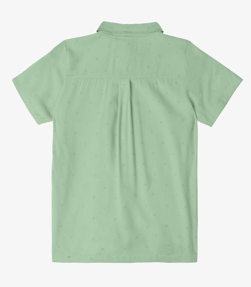 Camisa Infantil Menino Viscose Dobby Trick Nick Verde