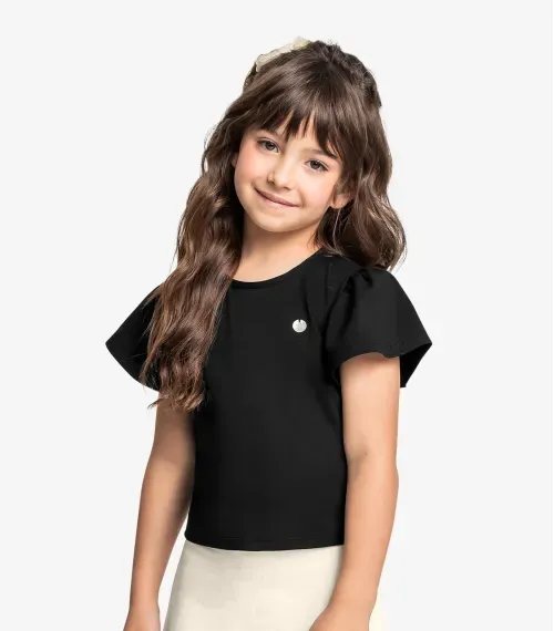 Blusa Infantil Feminina Trick Nick Preto