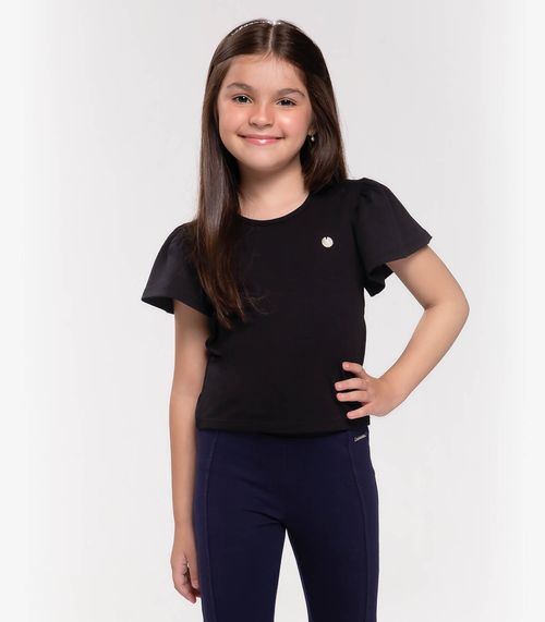 Blusa Infantil Feminina Trick Nick Preto