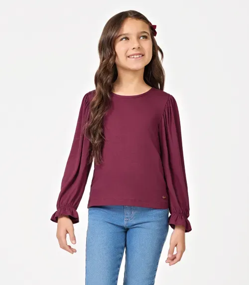 Blusa Infantil Manga Longa Trick Nick Vermelho