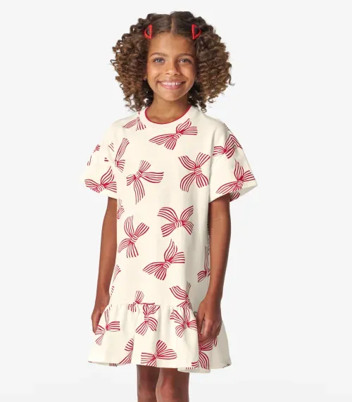 Vestido Infantil em Moletinho Trick Nick Off White