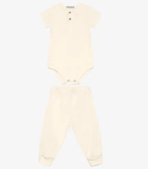 Conjunto Body com Calça Masculino Trick Nick Bege