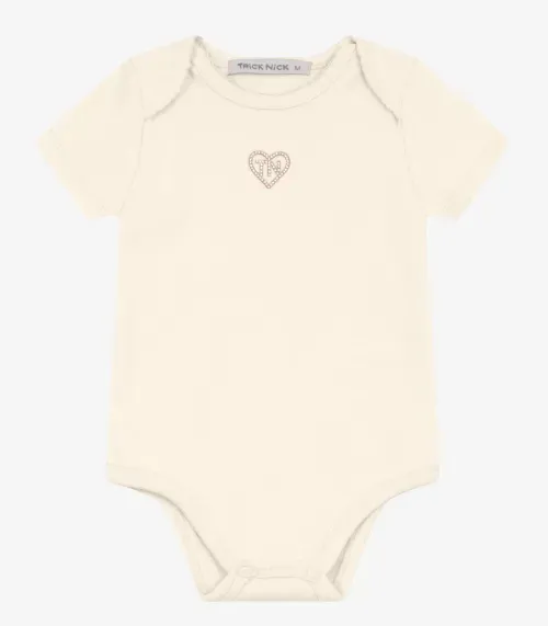 Body Infantil Menina Trick Nick Bege