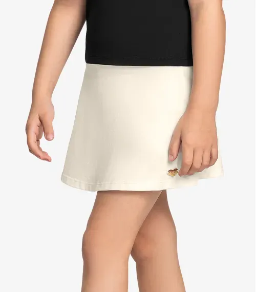 Saia Infantil Feminina Trick Nick Bege