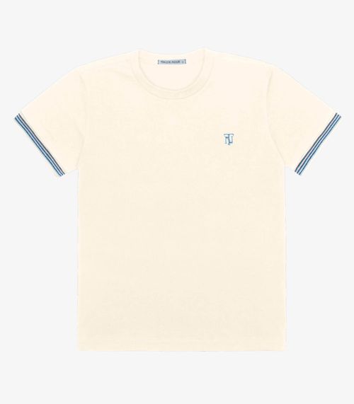 Camiseta Menino em Cotton Leve Trick Nick Bege