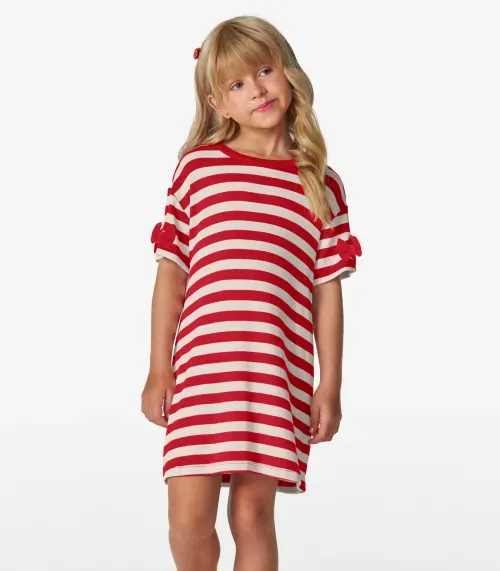 Vestido Infantil em Ribana 2x1 Trick Nick Vermelho