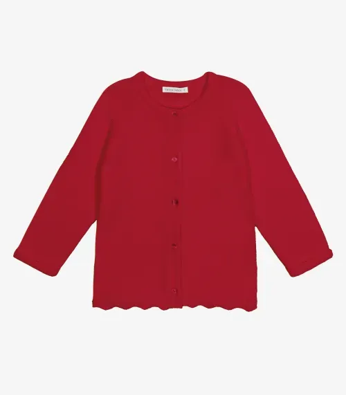 Cardigan Infantil Tricot Trick Nick Vermelho